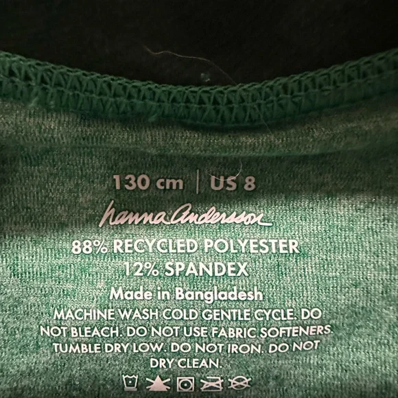 Hanna Andersson Green Recycled Polyester Top - Picture 2 of 2